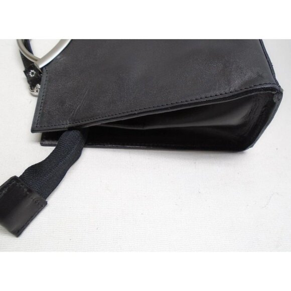 Persaman New York Black Structured Handbag Silver Hardware - Picture 5 of 7